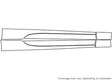 brz Avery Dennison Clear Bra Door Cup Precut PPF Diagram