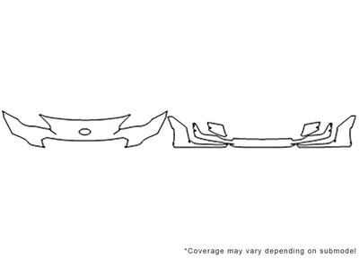 brz 3M Clear Bra Bumper Precut PPF Diagram