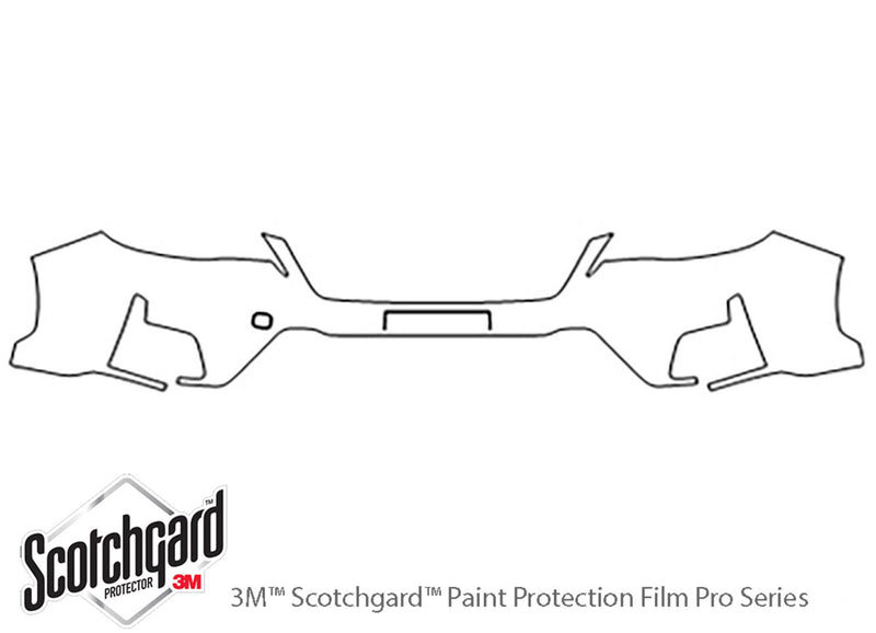 crosstrek 3M Clear Bra Bumper Precut PPF Diagram