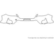 crosstrek 3M Clear Bra Bumper Precut PPF Diagram