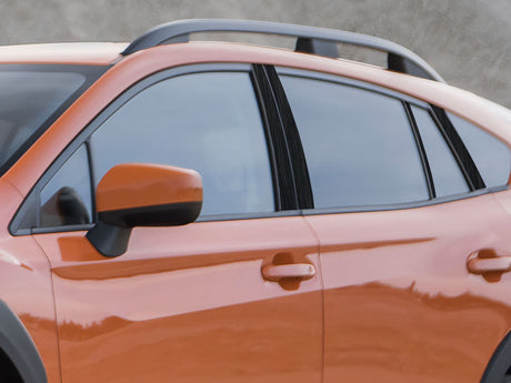 subaru crosstrek 2016-2023 Brushed Aluminum Black Pillar Cover Diagram