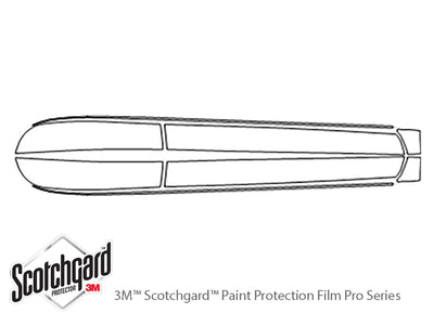 crosstrek 3M Clear Bra Door Cup Precut PPF Diagram