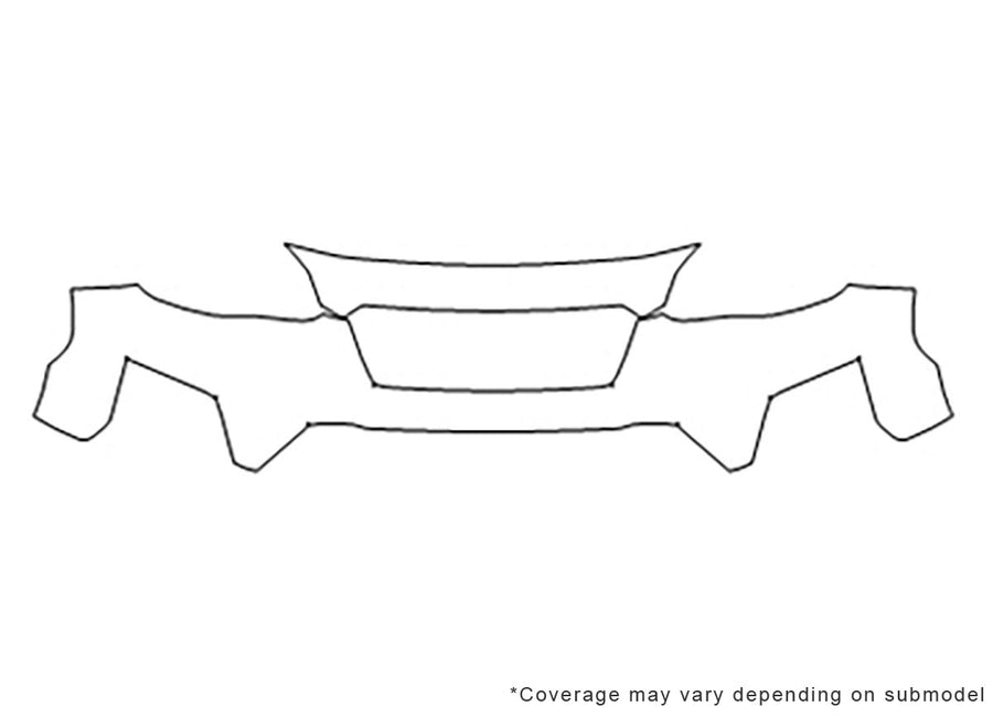 crosstrek 3M Clear Bra Bumper Precut PPF Diagram
