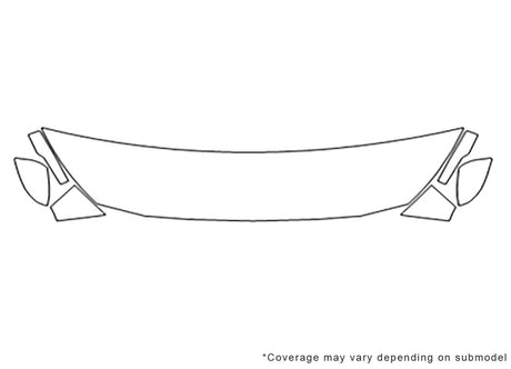 crosstrek Avery Dennison Clear Bra Hood Precut PPF Diagram