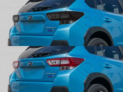 crosstrek Before and After Smoked Taillights