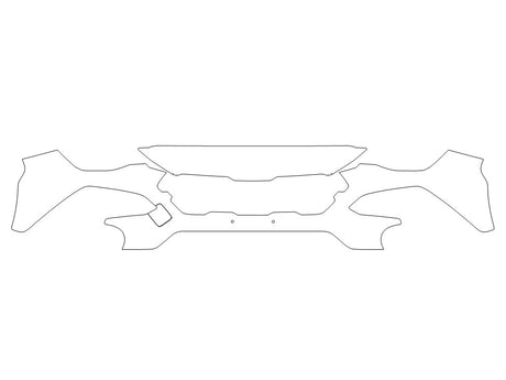 crosstrek 3M Clear Bra Bumper Precut PPF Diagram