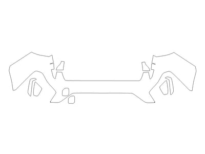 crosstrek 3M Clear Bra Door Cup Precut PPF Diagram