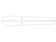 crosstrek 3M Clear Bra Door Cup Precut PPF Diagram