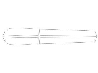 crosstrek Avery Dennison Clear Bra Door Cup Precut PPF Diagram