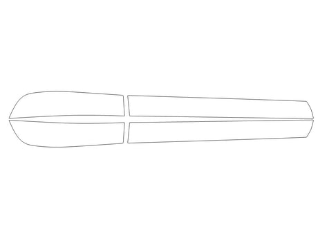 crosstrek Avery Dennison Clear Bra Door Cup Precut PPF Diagram