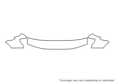 forester 3M Clear Bra Hood Precut PPF Diagram