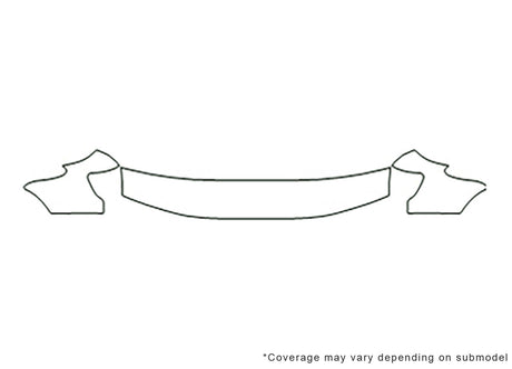 forester 3M Clear Bra Hood Precut PPF Diagram