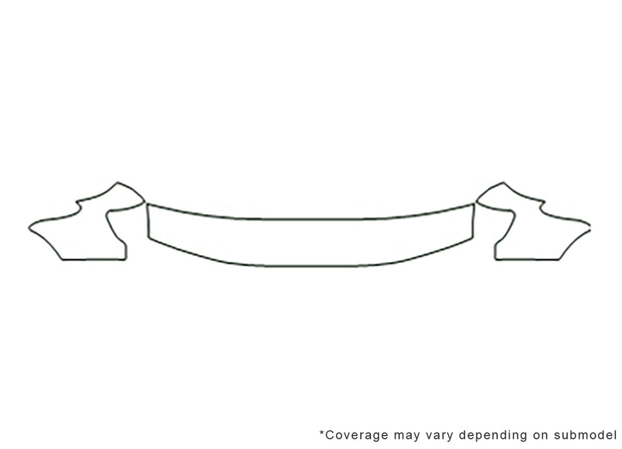 forester Avery Dennison Clear Bra Hood Precut PPF Diagram