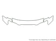 forester Avery Dennison Clear Bra Hood Precut PPF Diagram