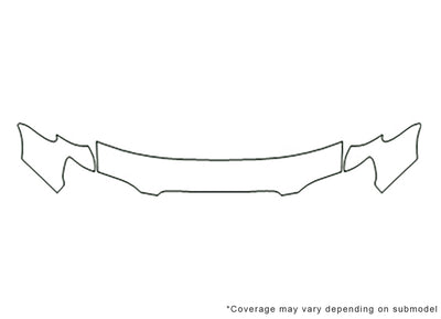 forester Avery Dennison Clear Bra Hood Precut PPF Diagram
