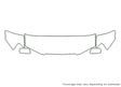 forester 3M Clear Bra Hood Precut PPF Diagram