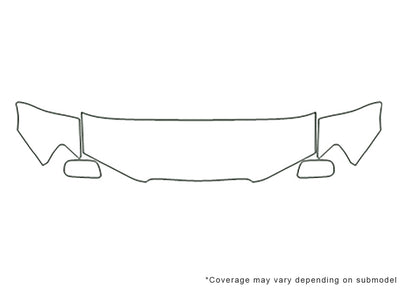forester Avery Dennison Clear Bra Hood Precut PPF Diagram