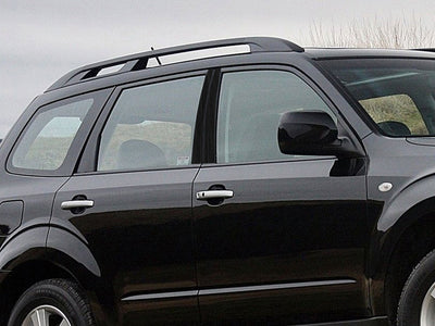 subaru forester 2003-2008 Brushed Aluminum Black Pillar Cover Diagram