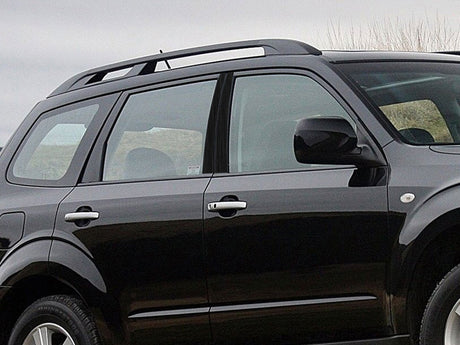 subaru forester 2003-2008 Brushed Aluminum Black Pillar Cover Diagram