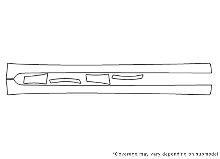 forester 3M Clear Bra Door Cup Precut PPF Diagram