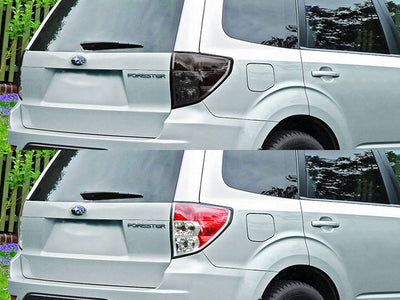 forester Before and After Smoked Taillights