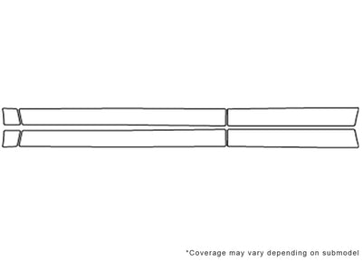 forester 3M Clear Bra Door Cup Precut PPF Diagram