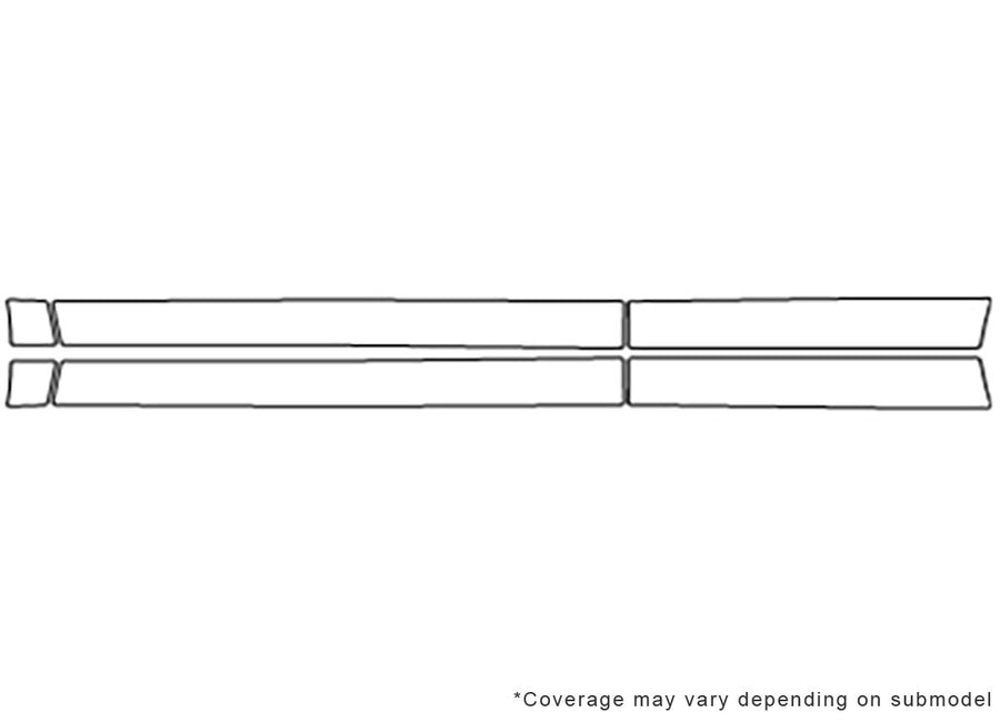 forester 3M Clear Bra Door Cup Precut PPF Diagram