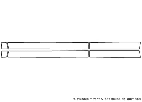 forester Avery Dennison Clear Bra Door Cup Precut PPF Diagram