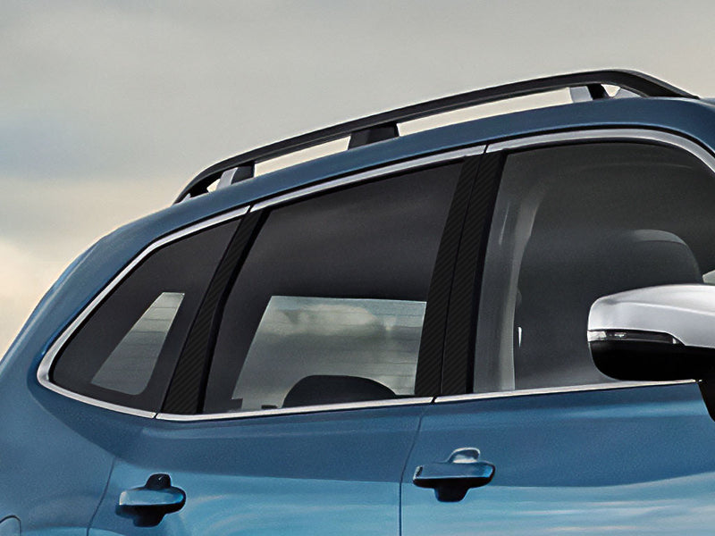 subaru forester 2014-2018 Carbon Fiber Pillar Cover Diagram