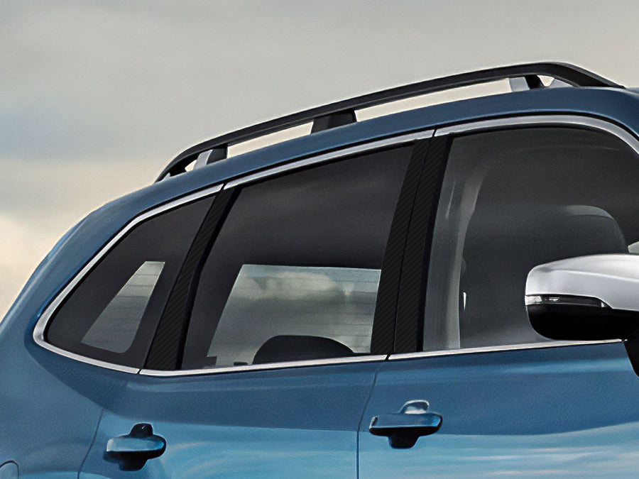 subaru forester 2014-2018 Carbon Fiber Pillar Cover Diagram