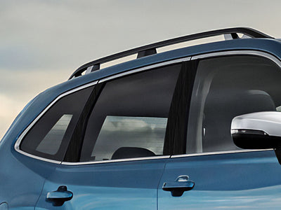 subaru forester 2014-2018 Brushed Aluminum Black Pillar Cover Diagram