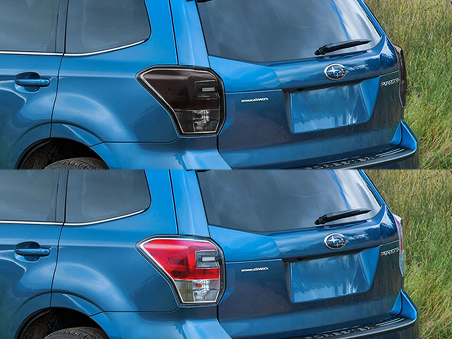 forester Before and After Smoked Taillights