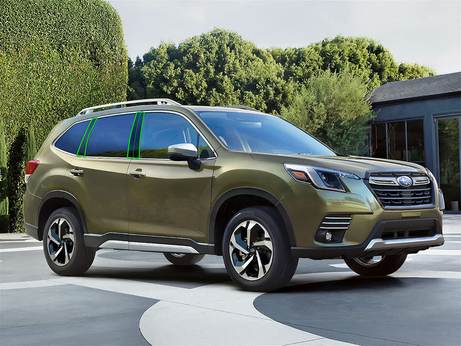 subaru forester 2019-2024 Pillar Post Trim Installation Location
