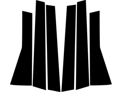 subaru forester 2019-2024 Carbon Fiber Pillar Trim Diagram