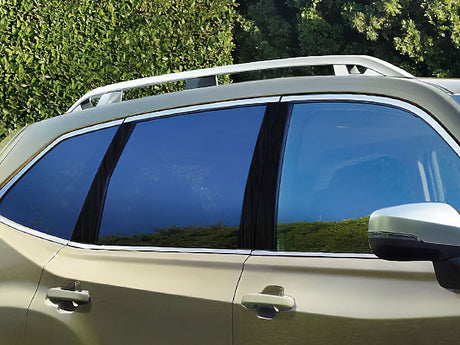 subaru forester 2019-2024 Brushed Aluminum Black Pillar Cover Diagram