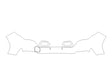 forester 3M Clear Bra Bumper Precut PPF Diagram