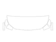 forester 3M Clear Bra Hood Precut PPF Diagram