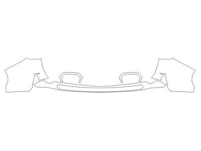 forester 3M Clear Bra Door Cup Precut PPF Diagram