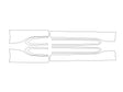 forester 3M Clear Bra Door Cup Precut PPF Diagram