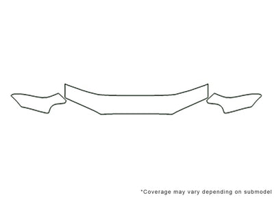 impreza 3M Clear Bra Hood Precut PPF Diagram