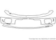 impreza 3M Clear Bra Bumper Precut PPF Diagram