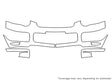 impreza 3M Clear Bra Bumper Precut PPF Diagram