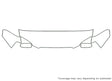 impreza Avery Dennison Clear Bra Hood Precut PPF Diagram