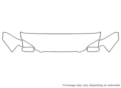 impreza Avery Dennison Clear Bra Hood Precut PPF Diagram