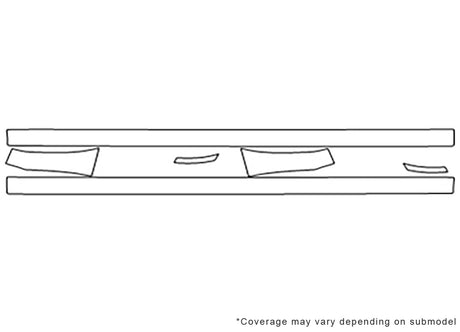 impreza 3M Clear Bra Door Cup Precut PPF Diagram