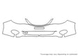 impreza Avery Dennison Clear Bra Bumper Precut PPF Diagram
