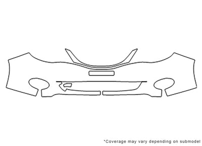 impreza Avery Dennison Clear Bra Bumper Precut PPF Diagram