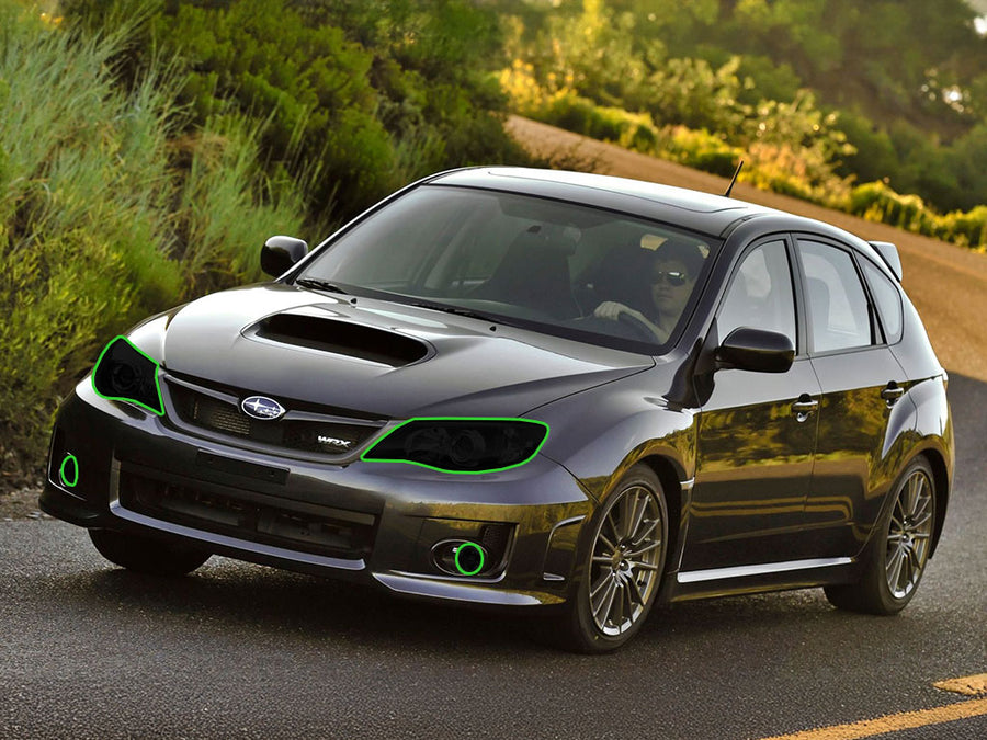 subaru impreza 2010-2011 Headlight Tint Location