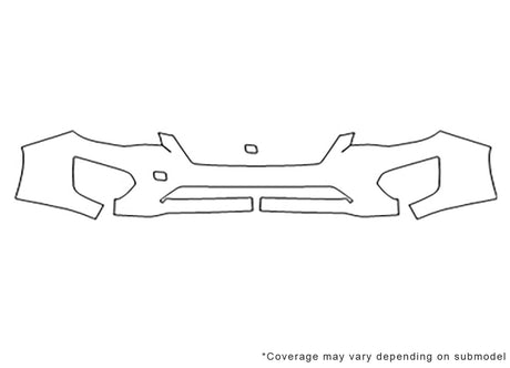 impreza Avery Dennison Clear Bra Bumper Precut PPF Diagram