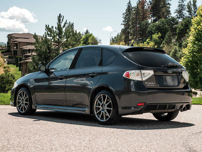 subaru impreza 2012-2016 (hatchback) Brushed Aluminum Black Pillar Trim